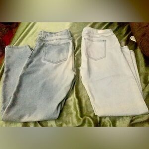 Celeb Pink Light Wash Skinny Jeans Size 11